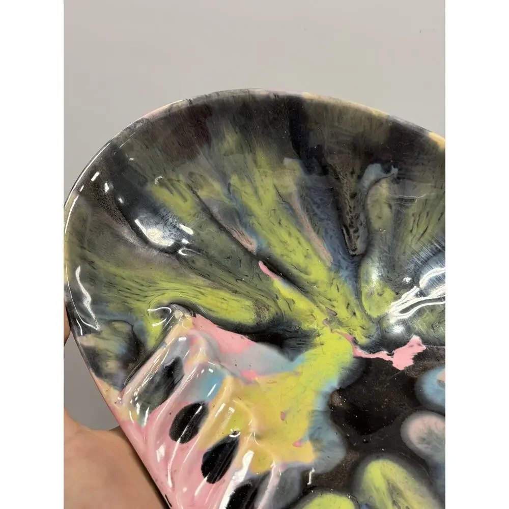 BEAUTIFUL MCM CERAMIC ASHTRAY? 1966 Signed